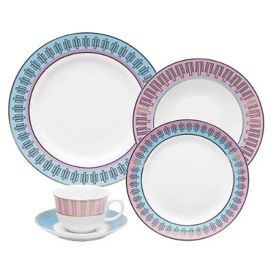 Aparelho De Jantar 30 Peças Flamingo Cosmopolitan Oxford