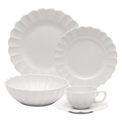 Aparelho De Jantar 30 Peças Flora Camélia Oxford