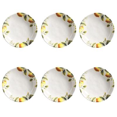 Conjunto de Pratos Fundos Bio Limonata 6 Peças Cerâmica para Mesa Porto Brasil