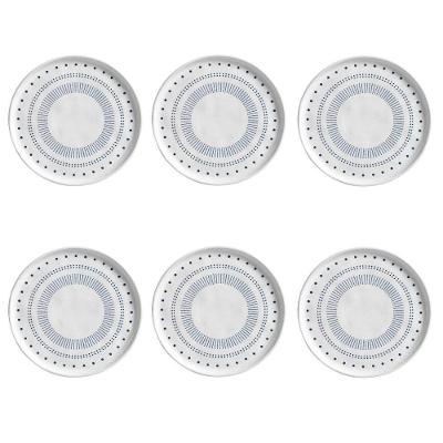 Conjunto De Pratos De Sobremesa 06 Peças Bio Astral Porto Brasil