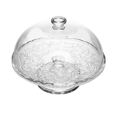 Boleira De Cristal Com Pé E Tampa Daisy 29 Cm Wolff