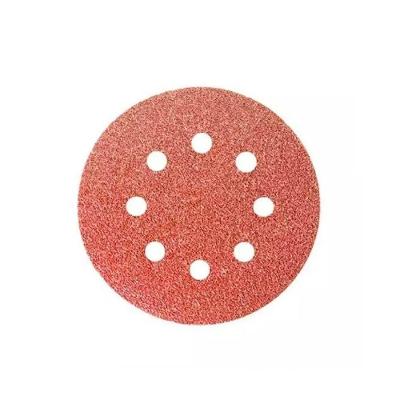 Disco De Lixa Velcro 125mm (unidade) Vermelho Grão:#180