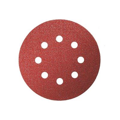 Disco De Lixa Velcro 125mm (unidade) Vermelho Grão:#150