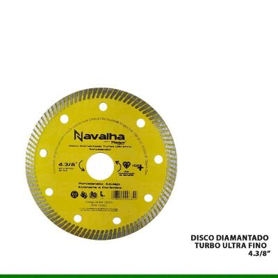 Disco Diamantado Liso Porcelanato 4.3/8" X 110mm 6055 Navalha