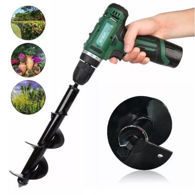 Broca Perfurador Solo Terra Jardim Plantas Espiral De Metal
