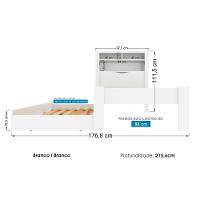 Colchão Solteiro Pérola Polar (2Un) + Bicama Invicta Atacama - 6