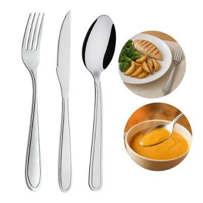 Jogo 12 Garfos 12 Colheres E 12 Facas Aço Inox Prata Em Casa Tem Linha Bronze