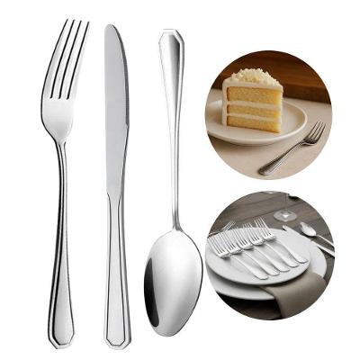 Jogo 12 Garfos E 12 Facas De Sobremesa Aço Inox Prata Linha Silver Em Casa Tem