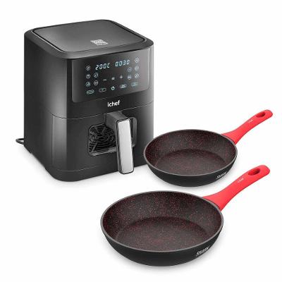 Airfryer Ichef Smart Vision 6l E Panelas Home Sauté Grand 24cm E Home Sauté Petit 20cm Vermelha 110V