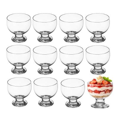 Jogo 12 Taça De Sobremesa Sorvete Noruega De Vidro 250ml Class Home