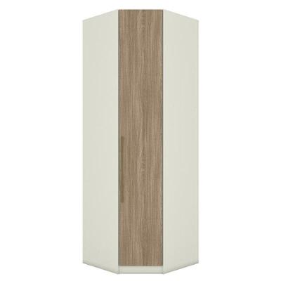 Guarda Roupa Modulado Canto Oblíquo Seletto 1 Porta Areia/jequitibá - Móveis Henn Areia/jequitibá