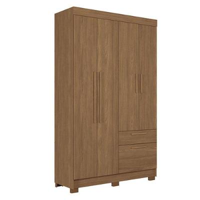 Guarda Roupa Solteiro 4 Portas Londrina Jatobá - Santos Andirá