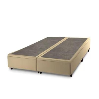 Base Box Baú Prince Sued Queen Size 158 X 197 X 41cm Bege