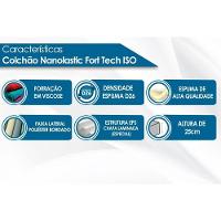 Cama Box Solteiro: Colchão Molas Bonnel Ortobom Nanolastic ISO Firme + Base CRC Suede Black(78x188) - 5