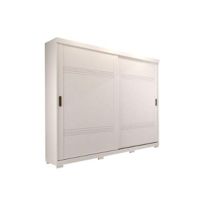 Guarda Roupa Casal Blumenau 2 Portas de Correr 4 Gavetas Branco Panan Móveis