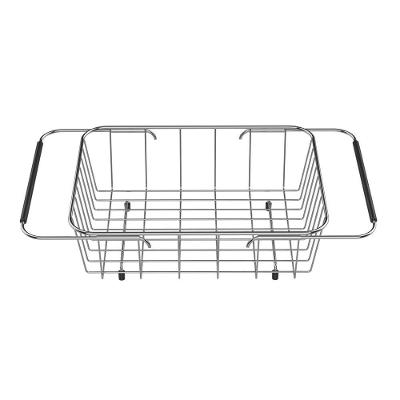 Cesto Aramado Retangular Tramontina Em Aço Inox Com Alça Regulável Para Cubas E Pias