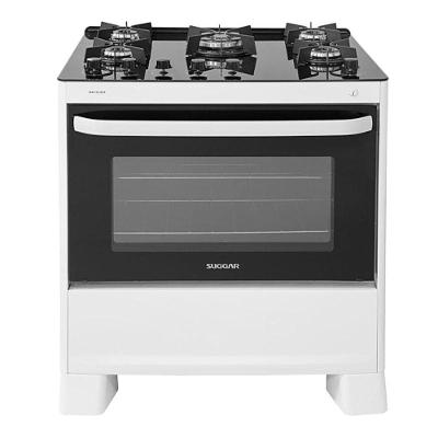 Fogão Max Glass 5 Queimadores Branco Bivolt Fgvmg510br Suggar Bivolt