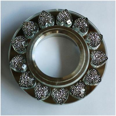 Spot Embutir Redondo Cristais Coração Para Dicroica