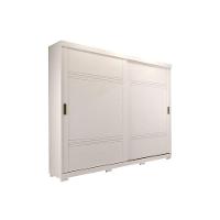 Guarda Roupa Casal 2 Portas de Correr e 4 Gavetas c/ Pés Blumenau Branco - Panan - 1