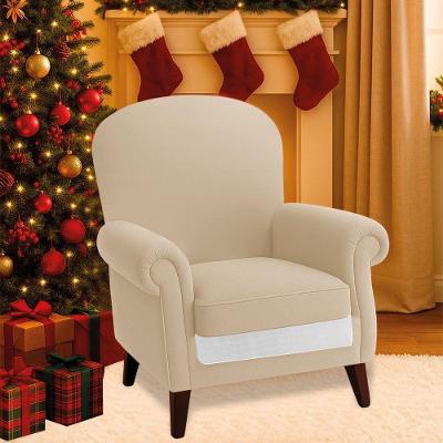 Poltrona Natalina Papai Noel Jingle Bells Suede Bege