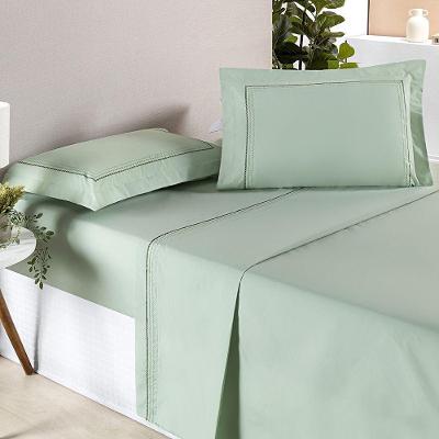 Jogo De Cama Ellos 200 Fios King 04 Peças 80% Algodão / 20% Poliéster - Menta