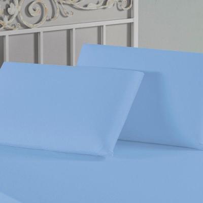 Kit Fronhas Nobre 2 Peças 50cm X 70cm Malha 100% Algodão - Azul-bebê