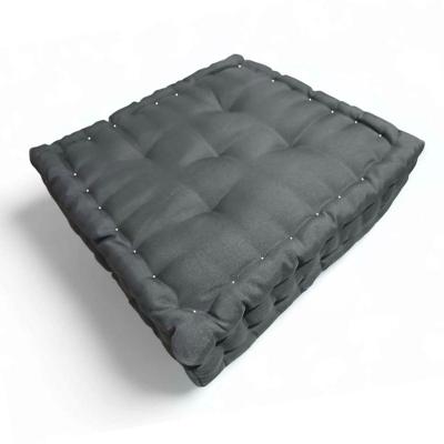 Almofada Turca Futon Cadeiras Bancos áreas 60x60 Cm Cinza Escuro