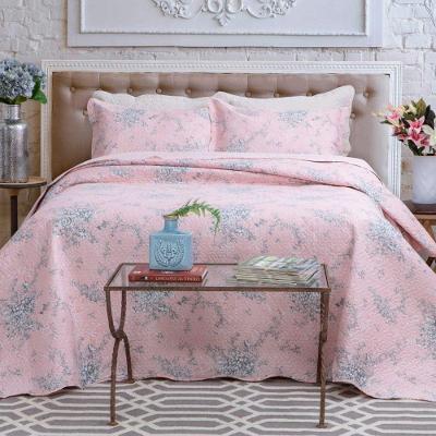 Kit Cobre Leito Colcha Queen Boutex Dupla Face - Monaco - 100% Poliéster