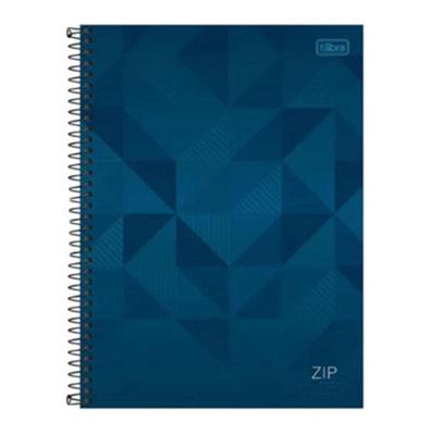 Caderno Espiral Universitário Zip 10 Matérias Azul - Tilibra
