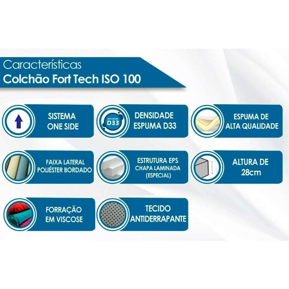 Cama Box Casal + Colchão D33 Ortobom + Guarda Roupa Master 8.6 Branco - 6