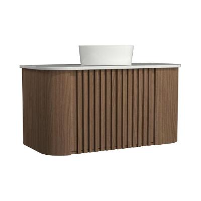 Gabinete Suspenso Para Banheiro Luna 2p 100cm Jequitibá