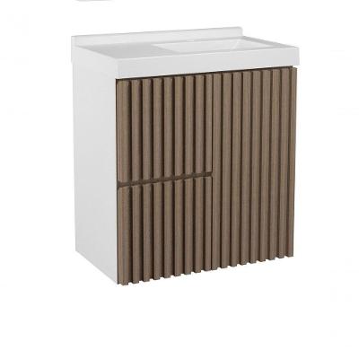 Gabinete Suspenso Para Banheiro Ferrara 66cm Jequitibá