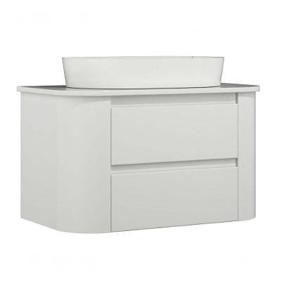 Gabinete Suspenso Para Banheiro Estela 2g 80cm Branco