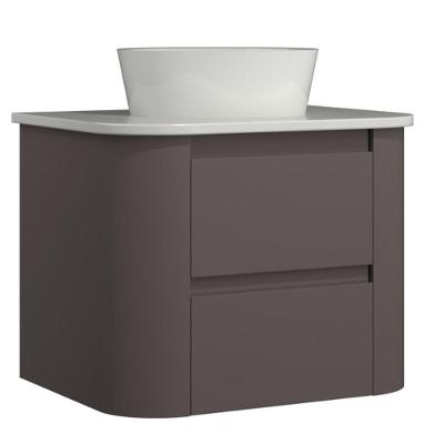 Gabinete Suspenso Para Banheiro Estela 2g 60cm Havana