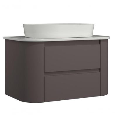 Gabinete Suspenso Para Banheiro Estela 2g 80cm Havana