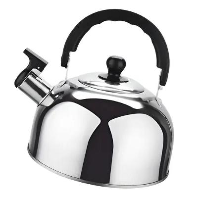 Chaleira De Aço Inox 1,5 Litros Com Apito E Alça Térmica Para Café Chá E água