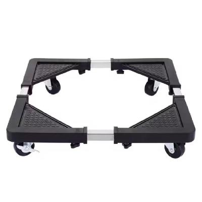 Carrinho Suporte Ajustável Com Rodinhas Para Geladeira Máquina De Lavar Fogão E Refrigerador