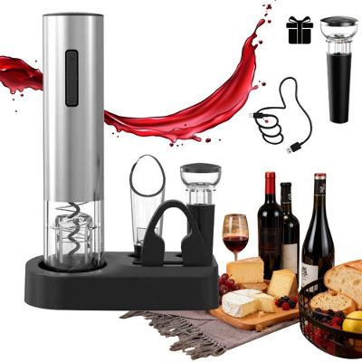 Kit Abridor De Vinho Elétrico Com Acessórios