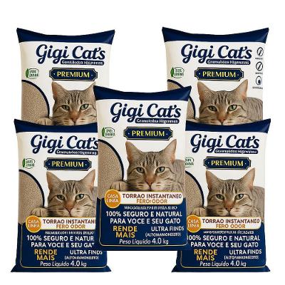Areia Sanitaria Gigi Cats 4kg - 5un