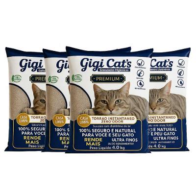 Areia Sanitaria Gigi Cats 4kg - 4un