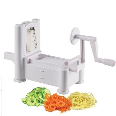 Cortador Espiral Legumes Manual 5 Lâminas Ralador Vegetais Macarrão Fitness Cozinha