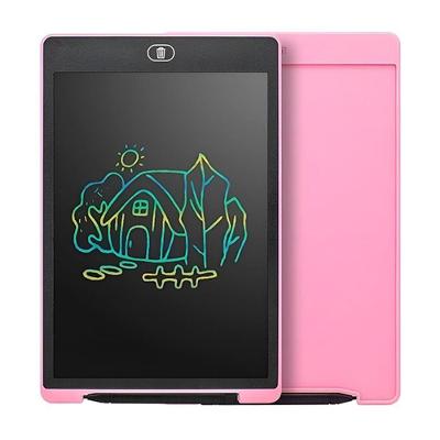 Lousa Mágica Digital Lcd Rosa De 10" Desenhe E Anote Botão De Apagar Tablet Desenho