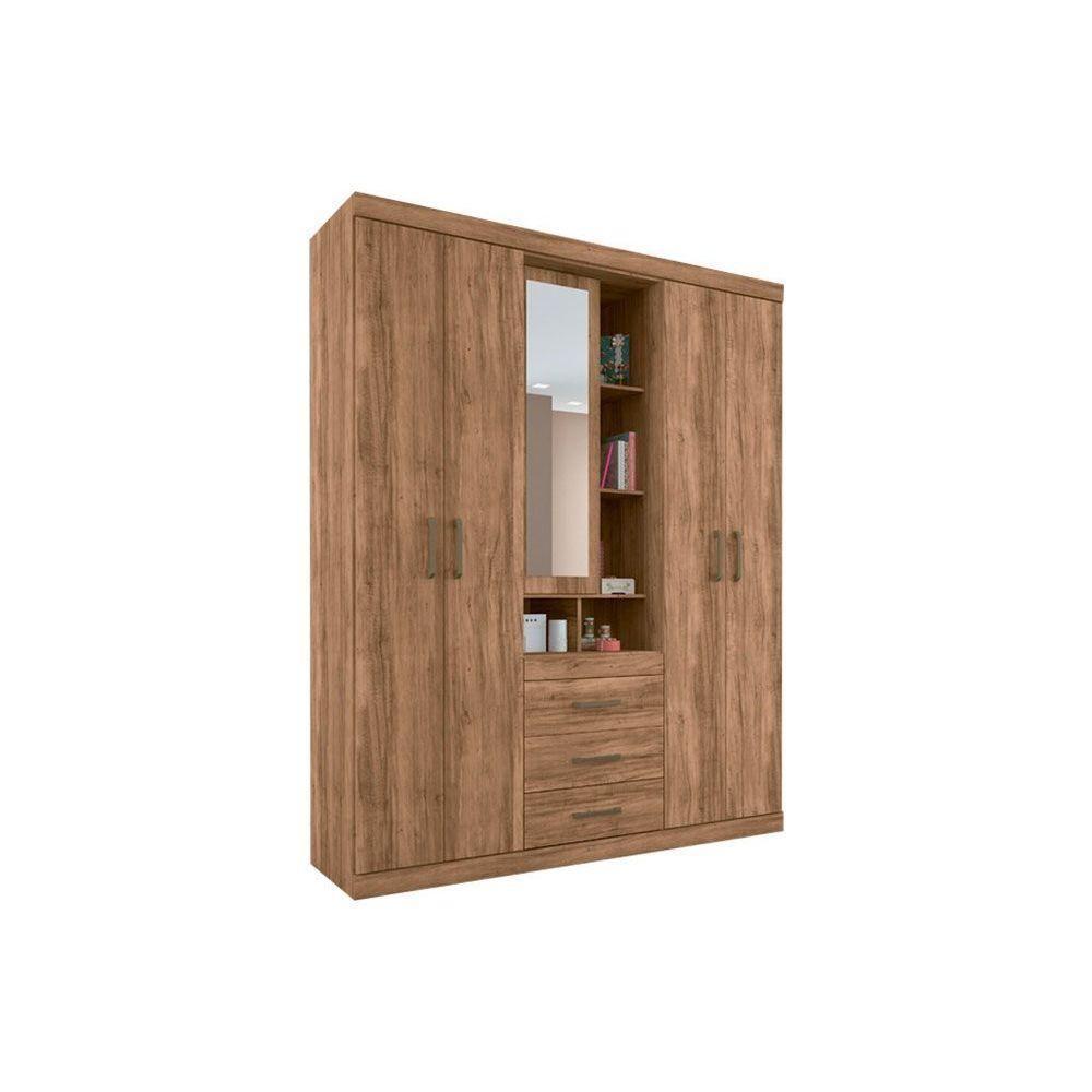 Guarda Roupa Solteiro 5 Portas E 3 Gavetas Havana Star 5.3 Atacama - Santos Andirá - 1