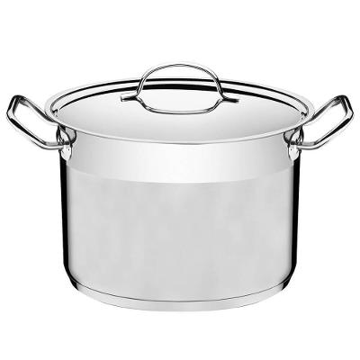 Caldeirão Tramontina Professional 24 Cm 7,8 L Aço Inox Fundo Triplo Tampa Plana Satinado 62625240