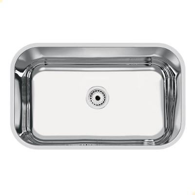 Cuba Tramontina Lavínia 56x34 Cm Standard Em Aço Inox Polido 56 Bl Com Válvula 94085507
