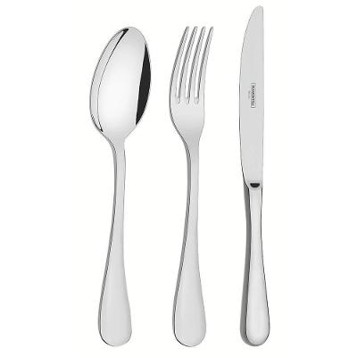 Faqueiro Tramontina Classic Em Aço Inox Com Facas De Mesa Forjadas Sem Estojo 101 Peças 66928415