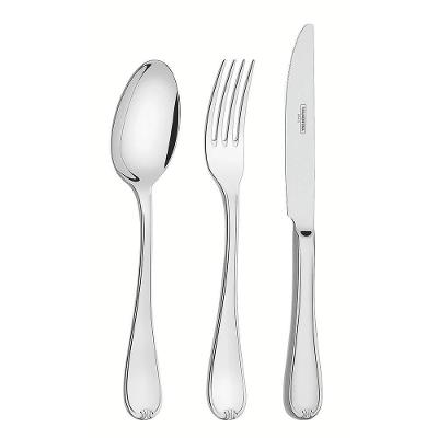 Faqueiro Tramontina Vicenza Aço Inox Faca De Mesa Forjada Detalhes No Cabo S- Estojo 101 Pç 66924415