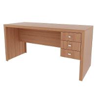 Mesa de Computador ME4113 c/ 3 Gavetas Amêndoa - Tecno Mobili - 3