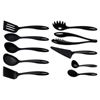 Jogo De Utensílios Tramontina Ability Em Nylon Preto 10 Peças - 25199016