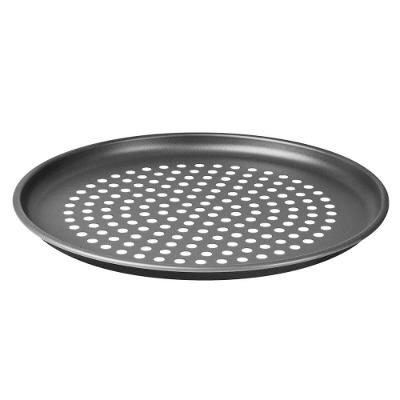 Assadeira Para Pizza Tramontina Brasil Perfurada Em Alumínio Antiaderente Grafite 30cm 20076030